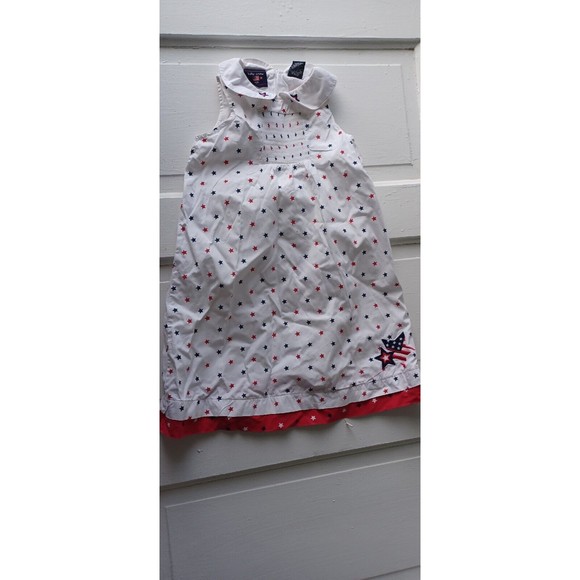 Baby Crew USA Child's  Dress Size 4T Red White Blue July 4th - Picture 2 of 7